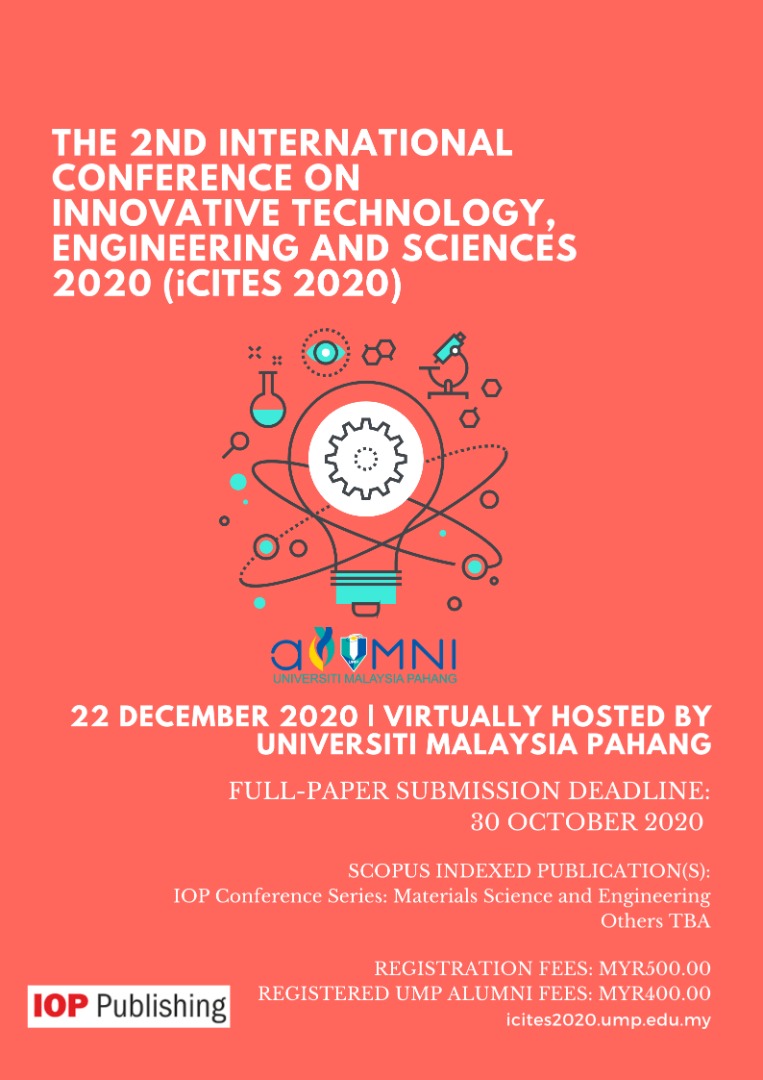  International Conference on Innovative Technology, Engineering and Sciences (iCITES 2020)